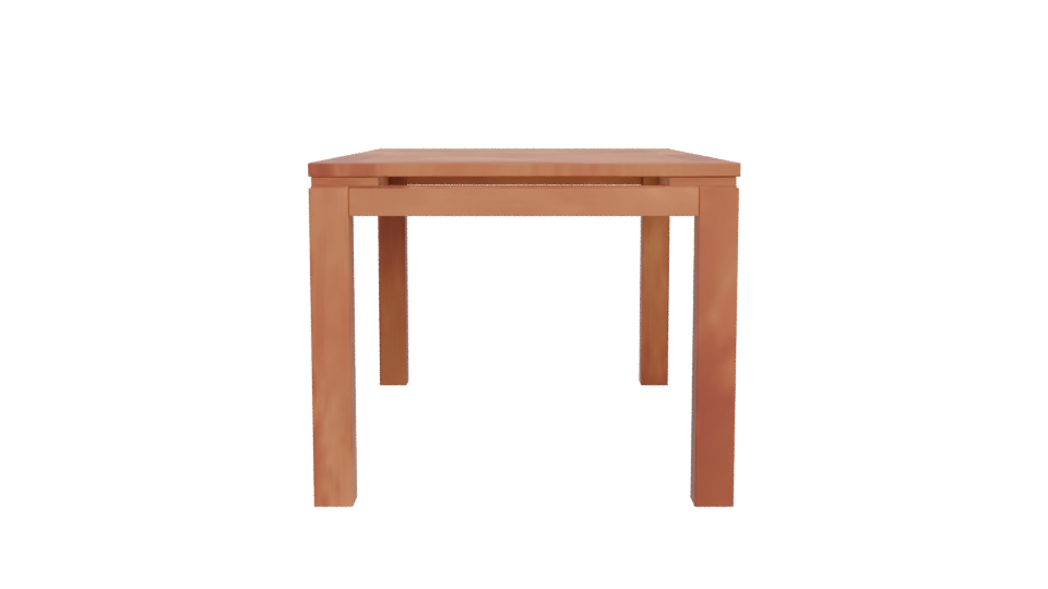 Modern Wooden Table Model 3D - Professional 3D Model Render 5