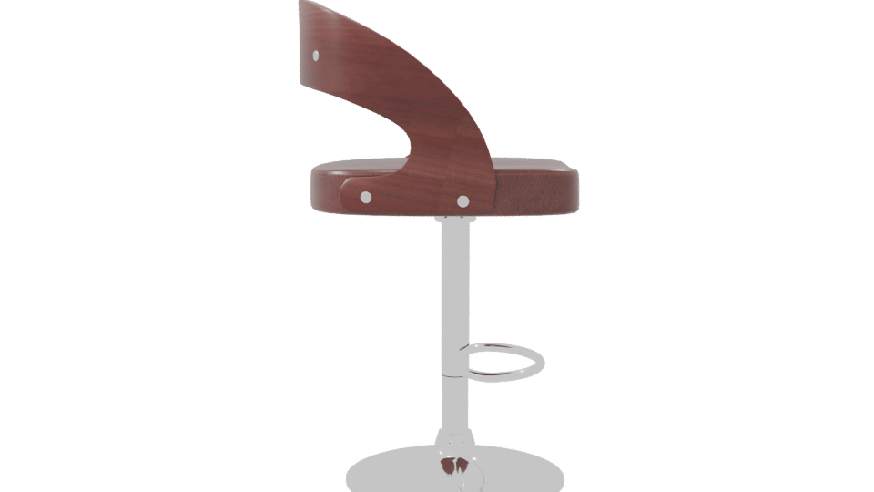 Stylish Modern Bar Stool 3D - Professional 3D Model Render 8