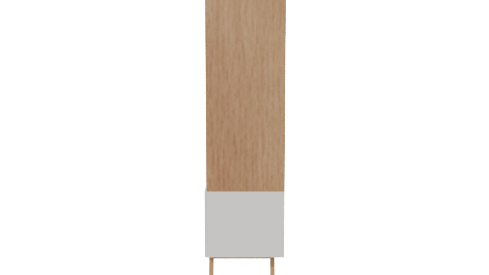 Contemporary Glass Display Cabinet - Professional 3D Model Render 2