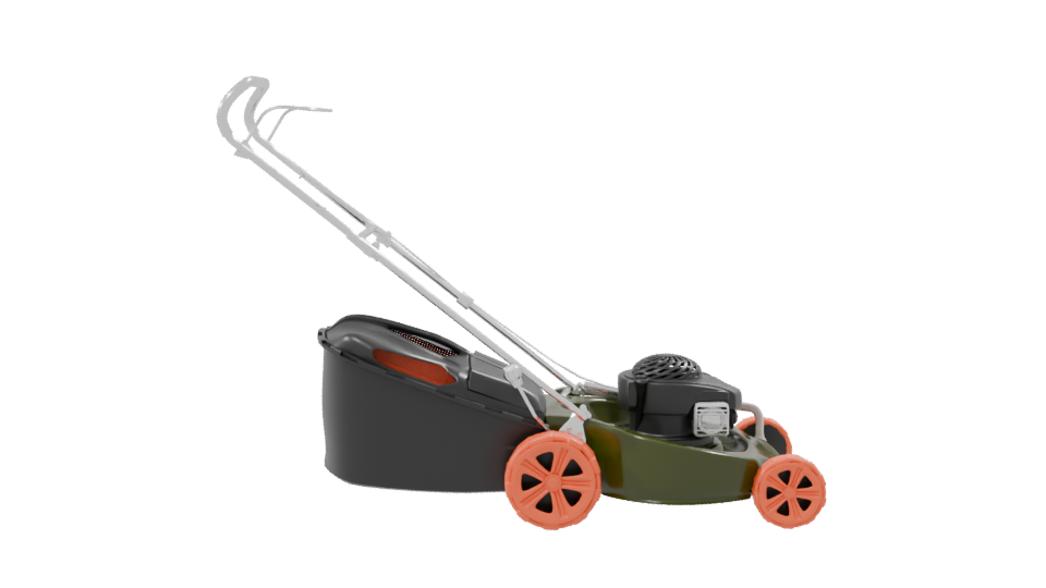 Realistic Lawn Mower 3D Model - Professional 3D Model Render 8
