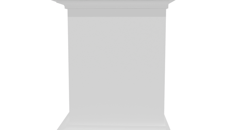 Elegant Minimalist Nightstand 3D Model - Professional 3D Model Render 2