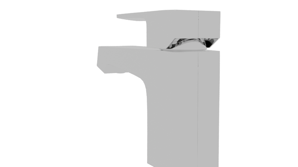 Sleek Modern Bathroom Faucet - Professional 3D Model Render 7