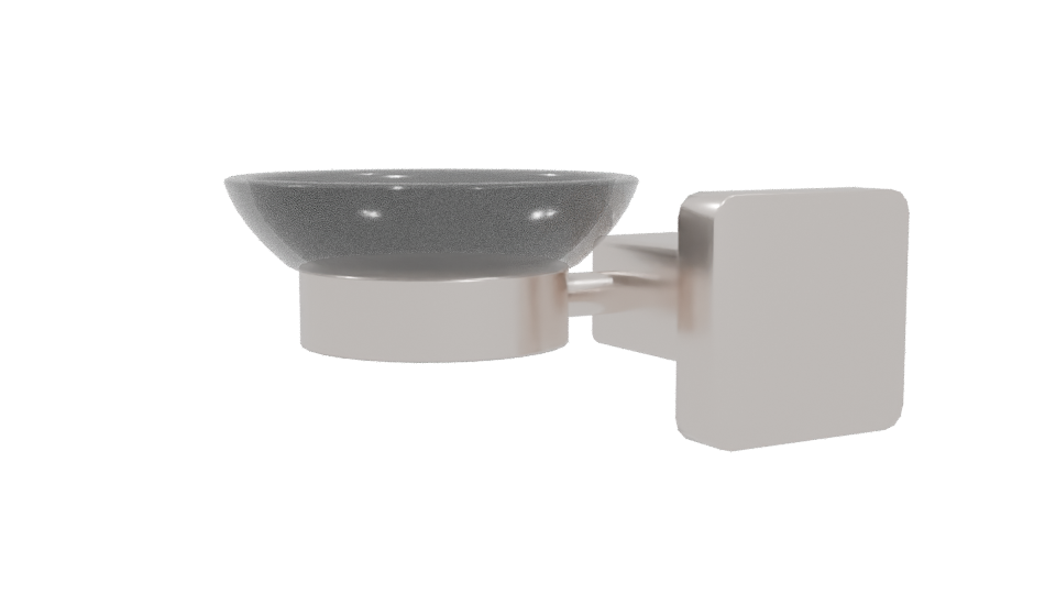 Contemporary Wall-Mounted Soap Dish 3D Model - Professional 3D Model Render 4