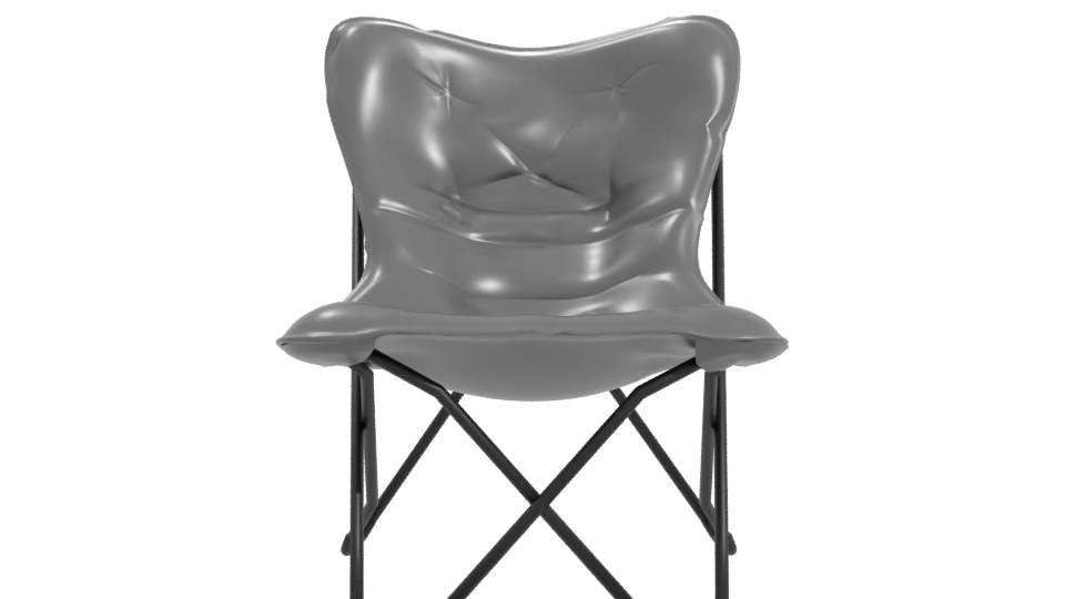 Stylish Folding Lounge Chair 3D - Professional 3D Model Render 11