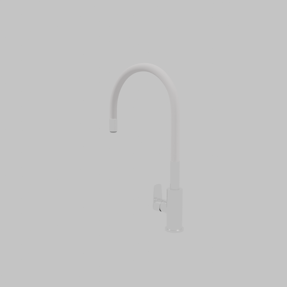 Monomando lavaplatos niza blanco cromado