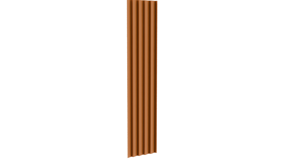 Stylized Vertical Wooden Panel 3D - Professional 3D Model Render 10