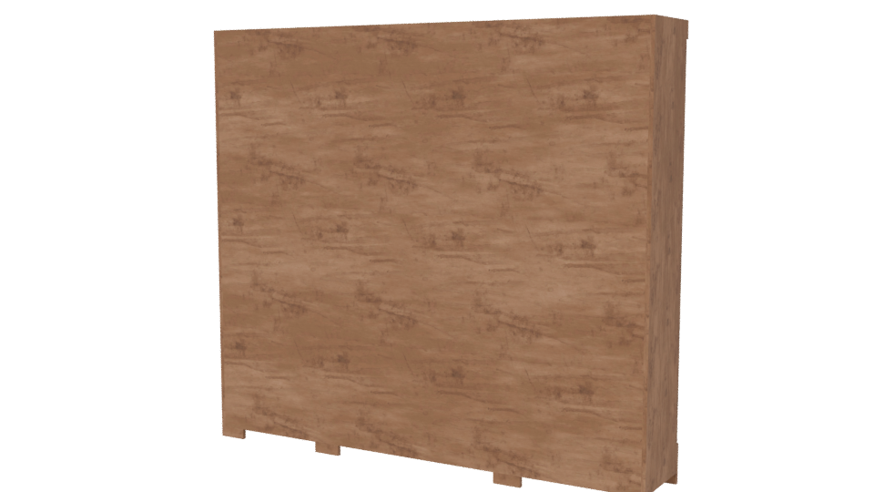 Contemporary Wooden Cabinet Model - Professional 3D Model Render 6