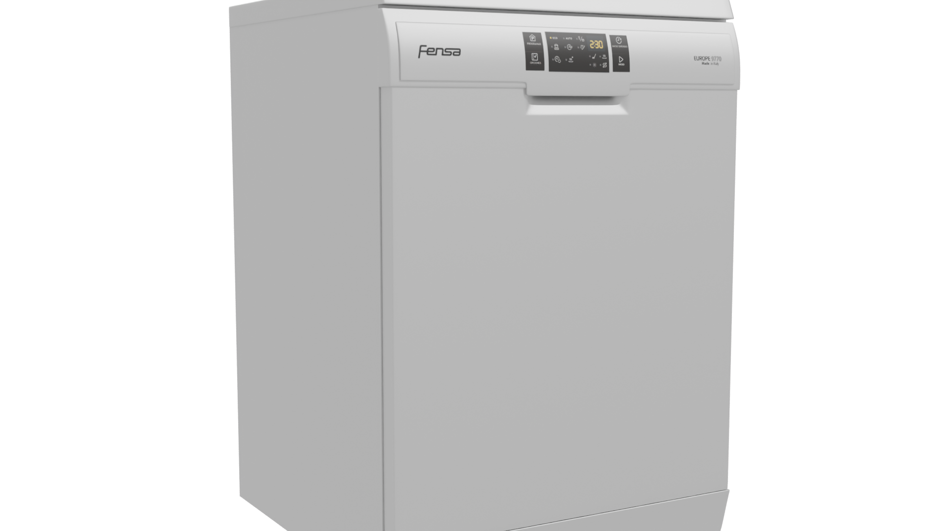 Modern Dishwasher 3D Model - Professional 3D Model Render 10