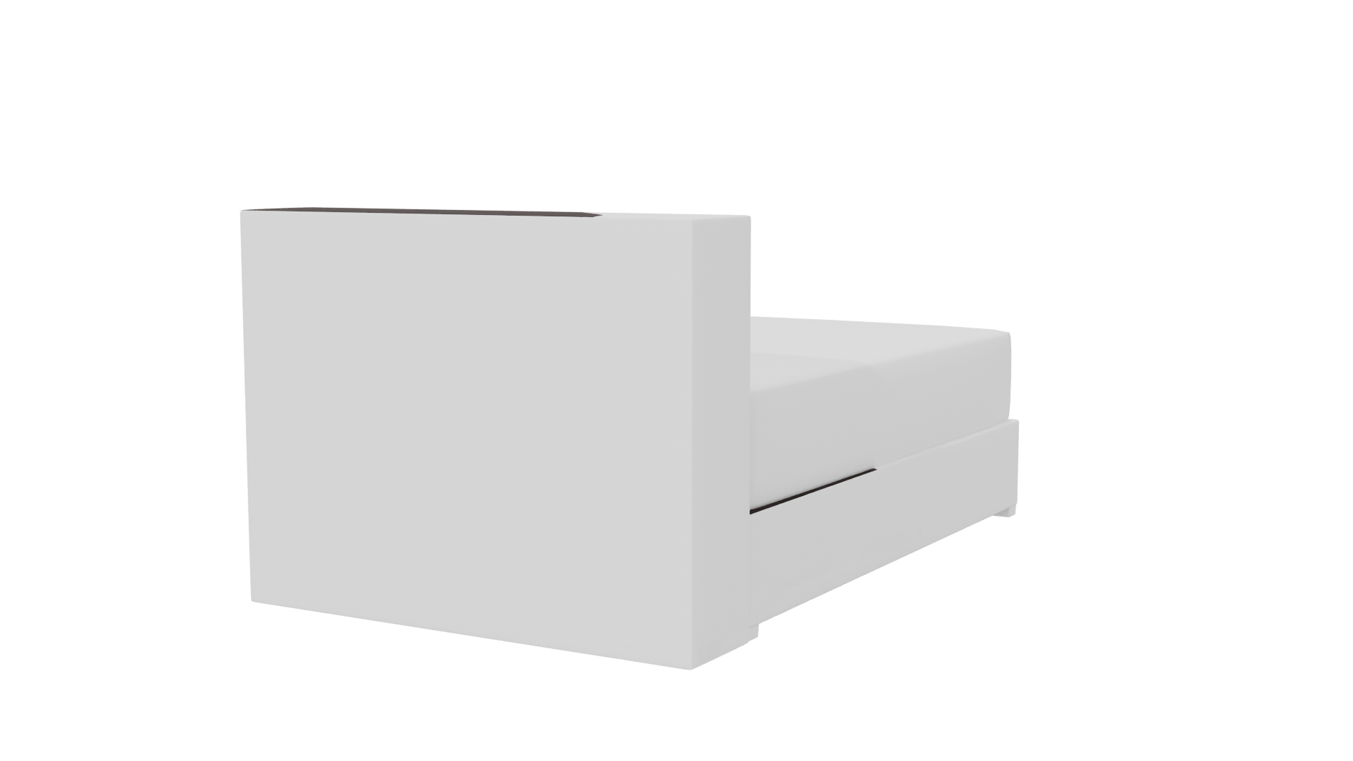 Stylish Modern Bed Model 3D - Professional 3D Model Render 6