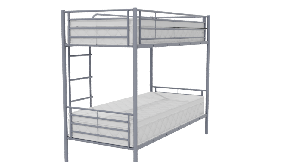 Industrial Bunk Bed 3D Model - Professional 3D Model Render 6