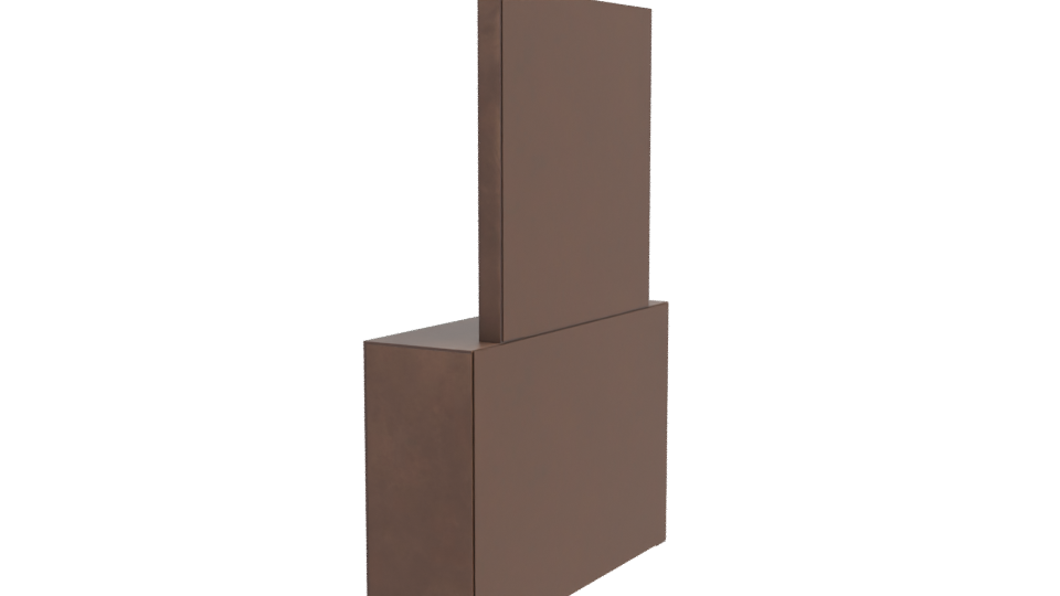 Modern Wood Vanity with Mirror 3D Model - Professional 3D Model Render 3