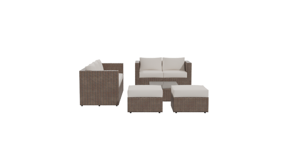 Modern Outdoor Furniture Set 3D - Professional 3D Model Render 11