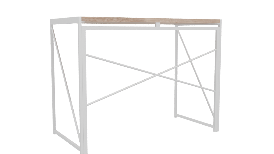 Modern Minimalist Desk 3D Model - Professional 3D Model Render 4