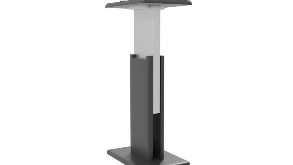 Stylish Minimalist Desk Stand 3D - Professional 3D Model Render 7
