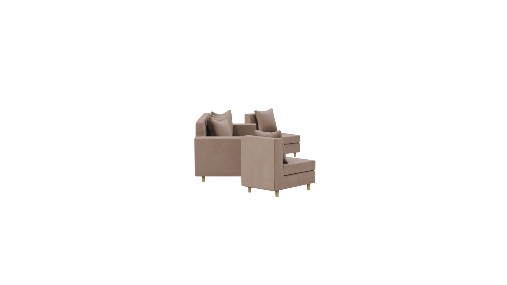 Stylish Modern Sofa Set 3D - Professional 3D Model Render 20