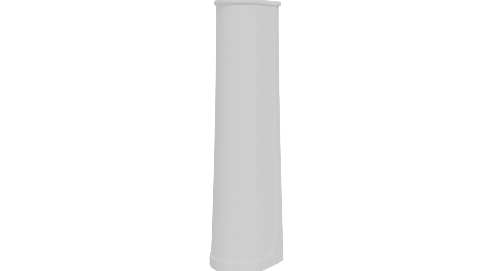 Minimalist White Cylinder Model 3D - Professional 3D Model Render 12