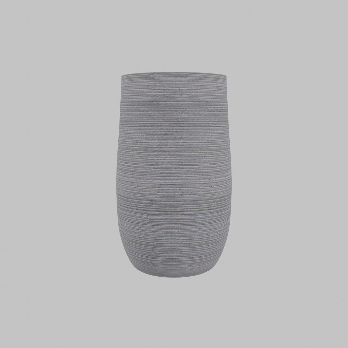 Macetero de fibra Tall Taupe 30x50 cm gris.