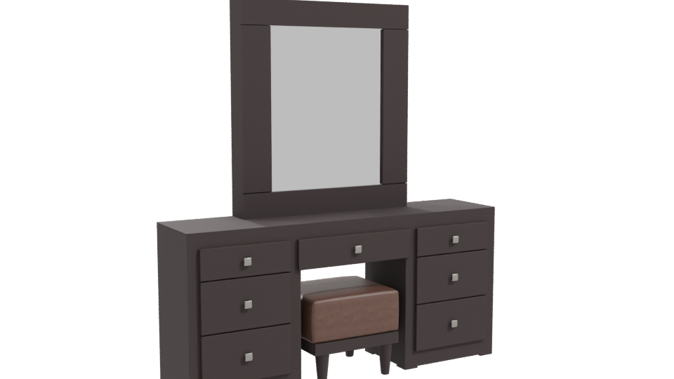 Elegant Modern Vanity Set 3D - Professional 3D Model Render 10