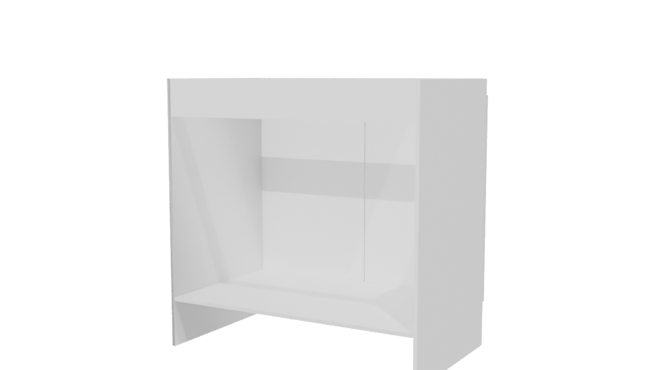 Stylish Utility Sink Cabinet Model - Professional 3D Model Render 6