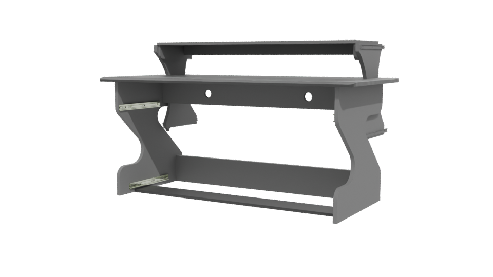 Sleek Modern Office Desk 3D Model - Professional 3D Model Render 12