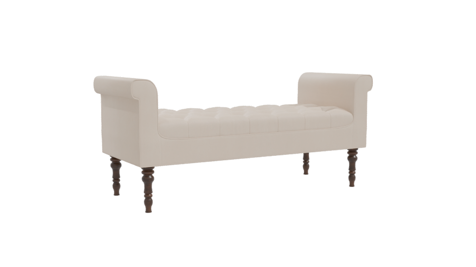 Daisy Fabric Bench 3D Model - Professional 3D Model Render 10
