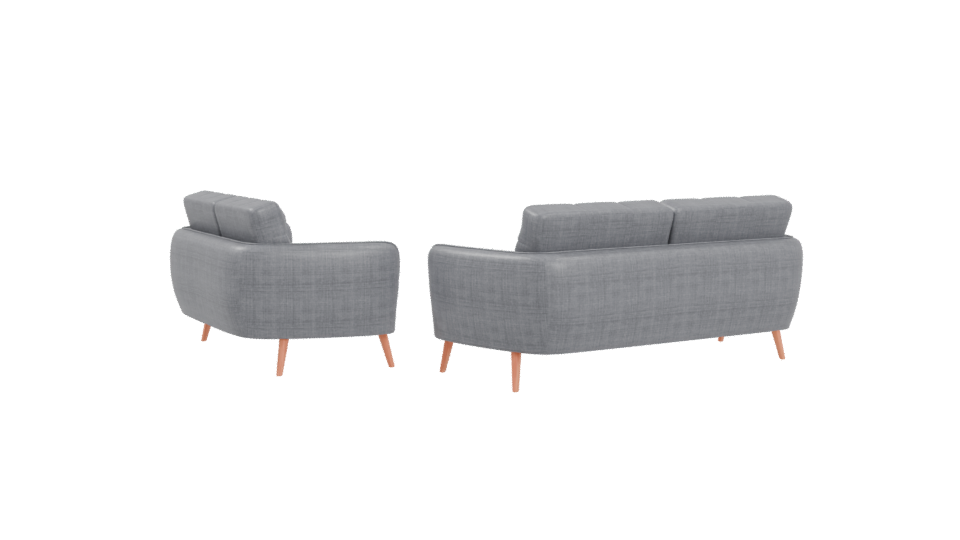 Stylish Modern Sofa Set 3D - Professional 3D Model Render 4