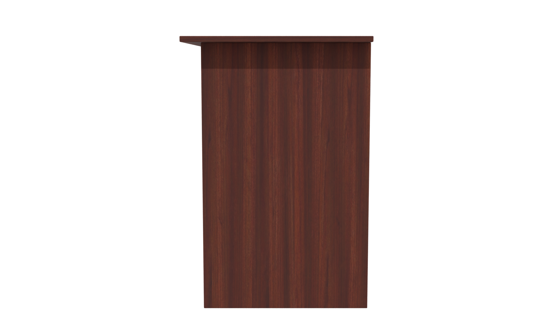 Modern Wooden Office Desk 3D - Professional 3D Model Render 11