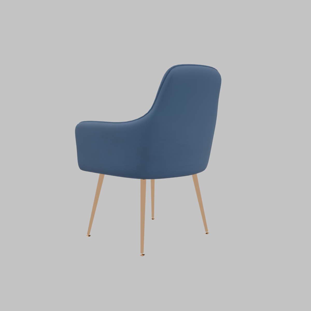 SILLA JACA  VELVET AZUL