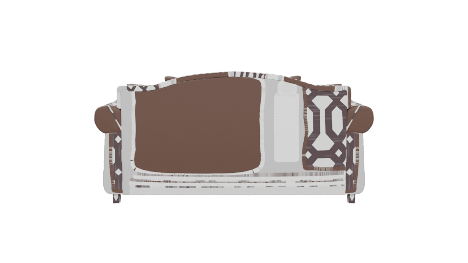 Elegant Vintage Sofa 3D Model - Professional 3D Model Render 5