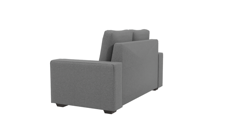 Modern Gray Sofa 3D Model - Professional 3D Model Render 3