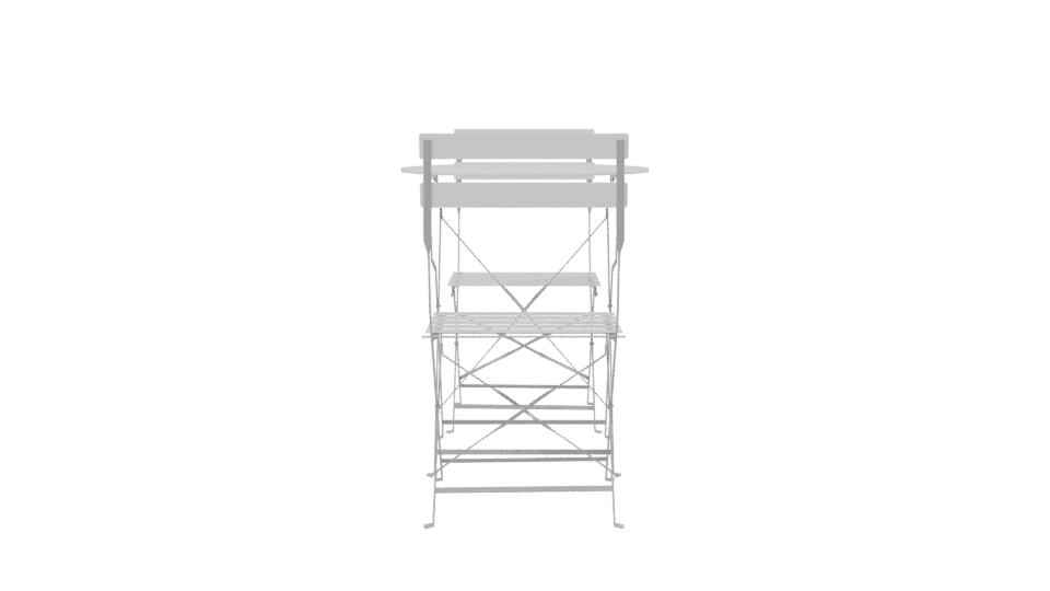 Stylish Bistro Table Set 3D - Professional 3D Model Render 2