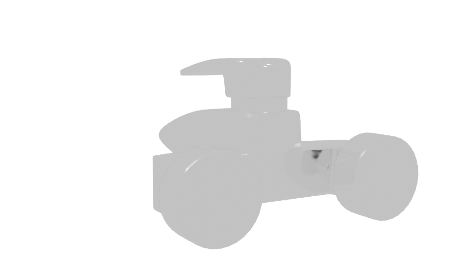 Stylish Modern Faucet 3D Model - Professional 3D Model Render 4