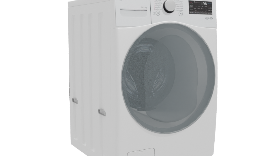 High-Quality Front-Loading Washer 3D - Professional 3D Model Render 10