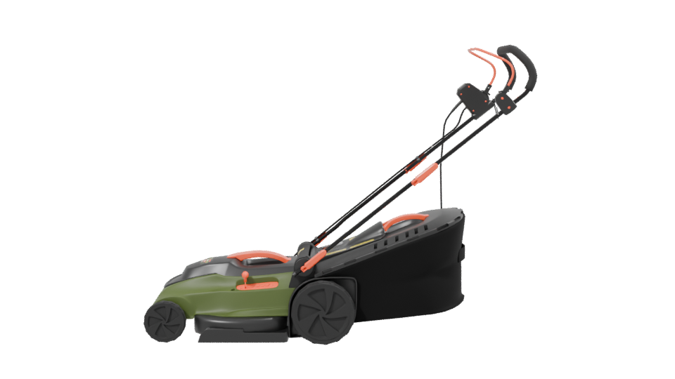 Electric Lawn Mower 3D Model - Professional 3D Model Render 2