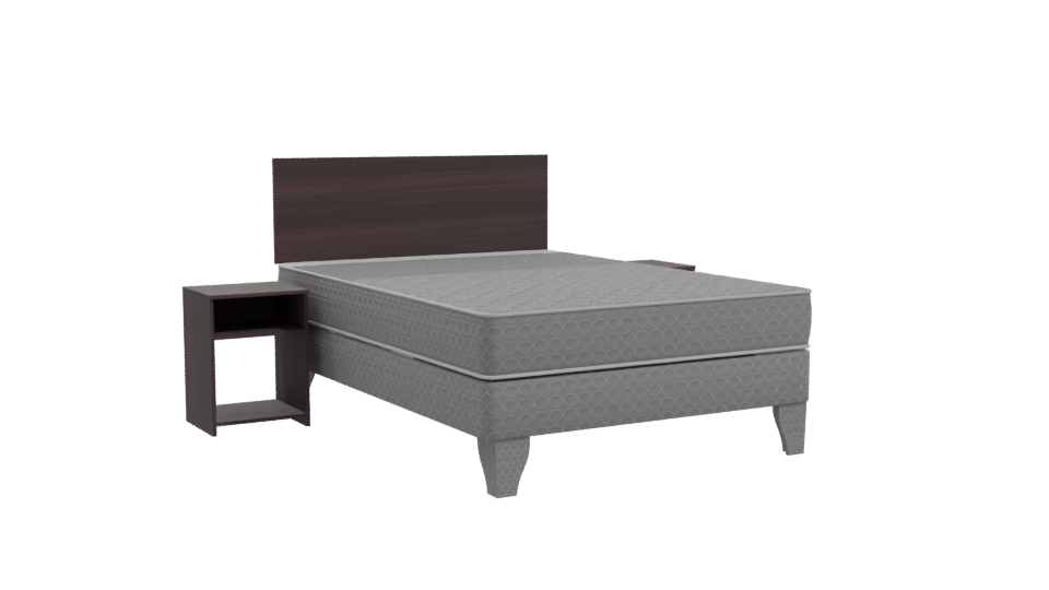 Stylish Modern Bed 3D Model - Professional 3D Model Render 10