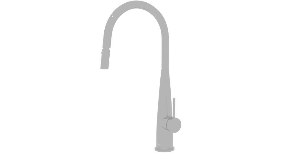 Sleek Modern Kitchen Faucet Model - Professional 3D Model Render 13