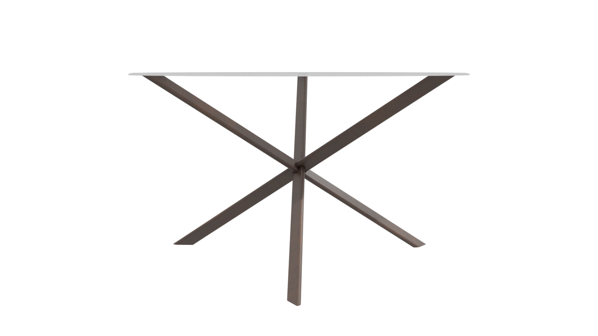 Stylish Round Glass Top Table - Professional 3D Model Render 12