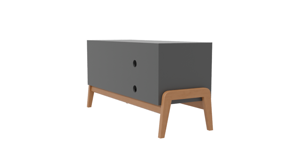 Contemporary Media Console 3D Model - Professional 3D Model Render 7