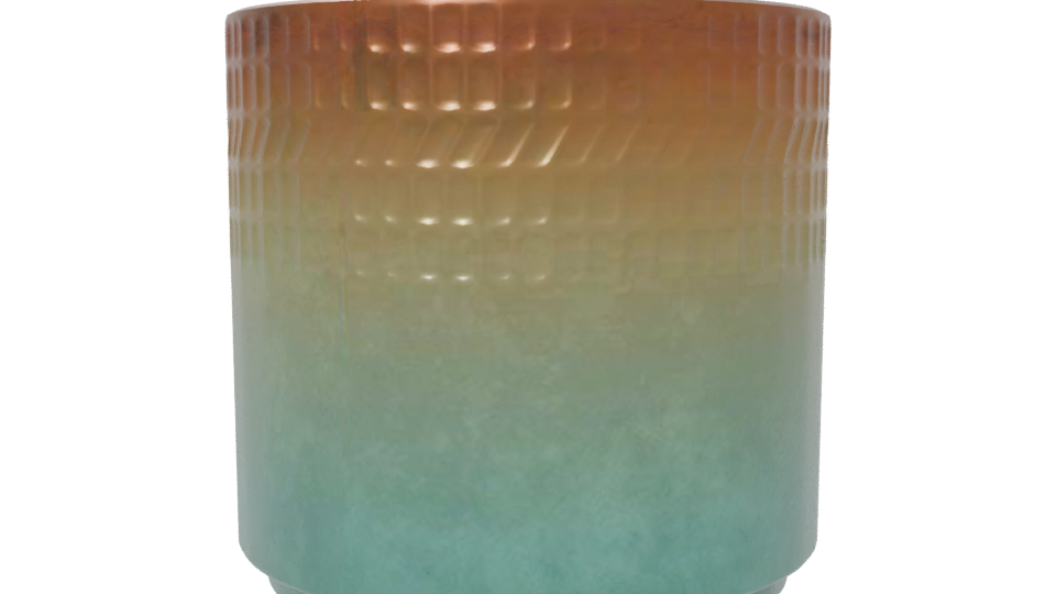 Stylish Gradient Planter Model - Professional 3D Model Render 6