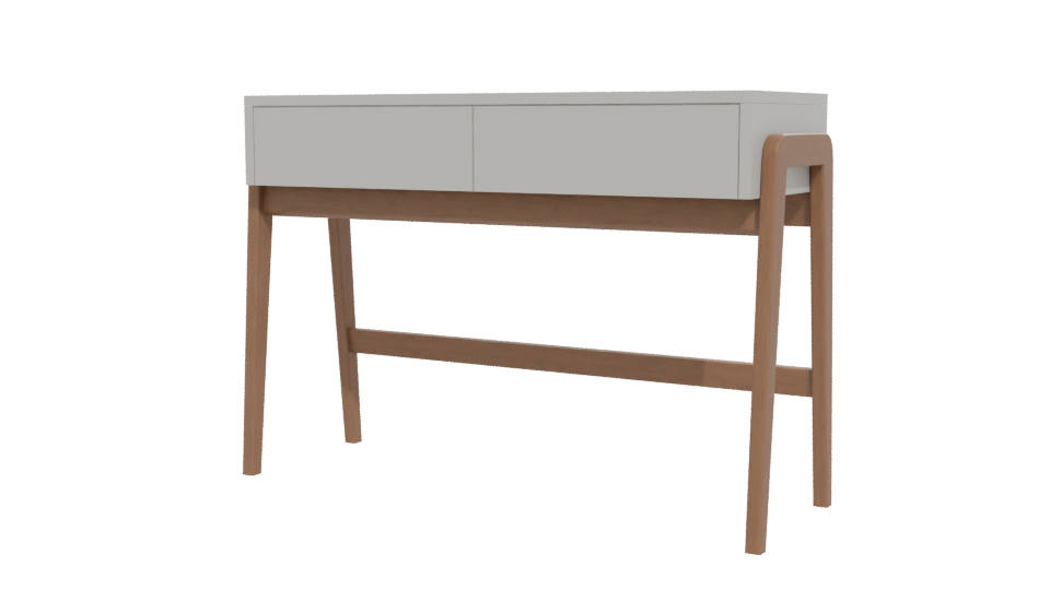 Minimalist Wooden Console Table - Professional 3D Model Render 12