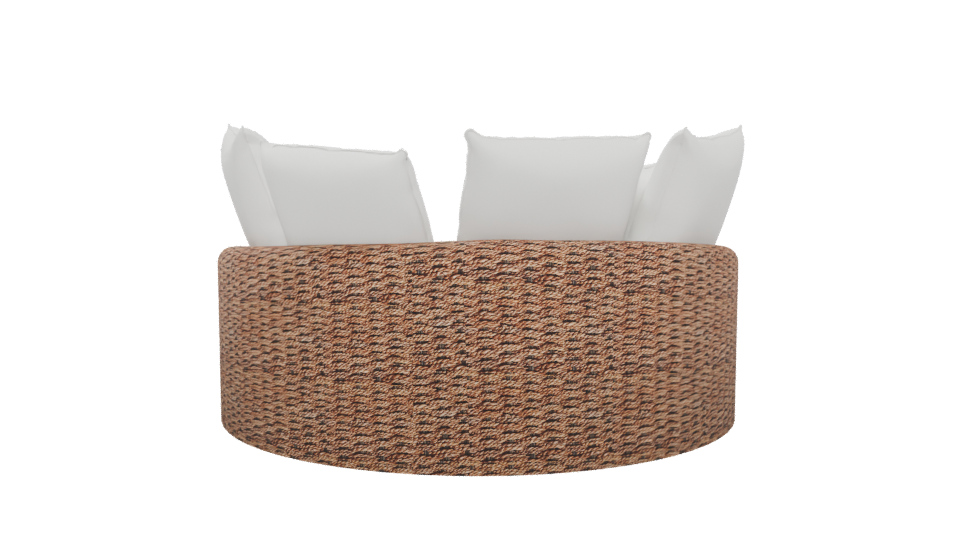 Stylish Outdoor Daybed Model - Professional 3D Model Render 5