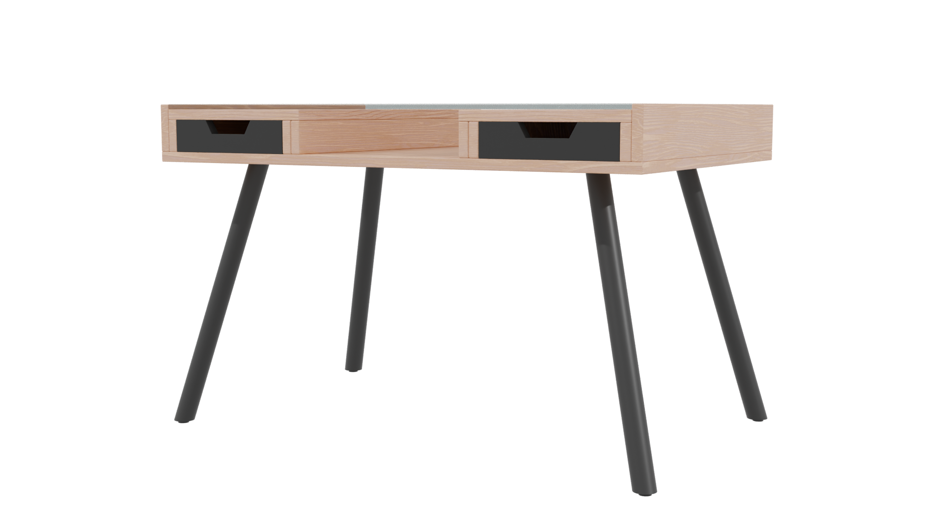 Minimalist Wooden Coffee Table 3D Model - Professional 3D Model Render 3