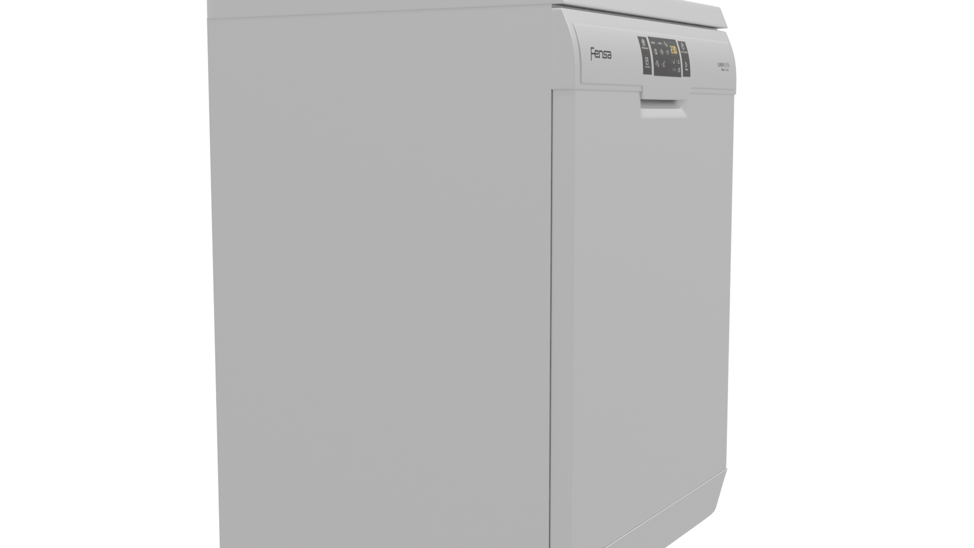 Modern Dishwasher 3D Model - Professional 3D Model Render 9