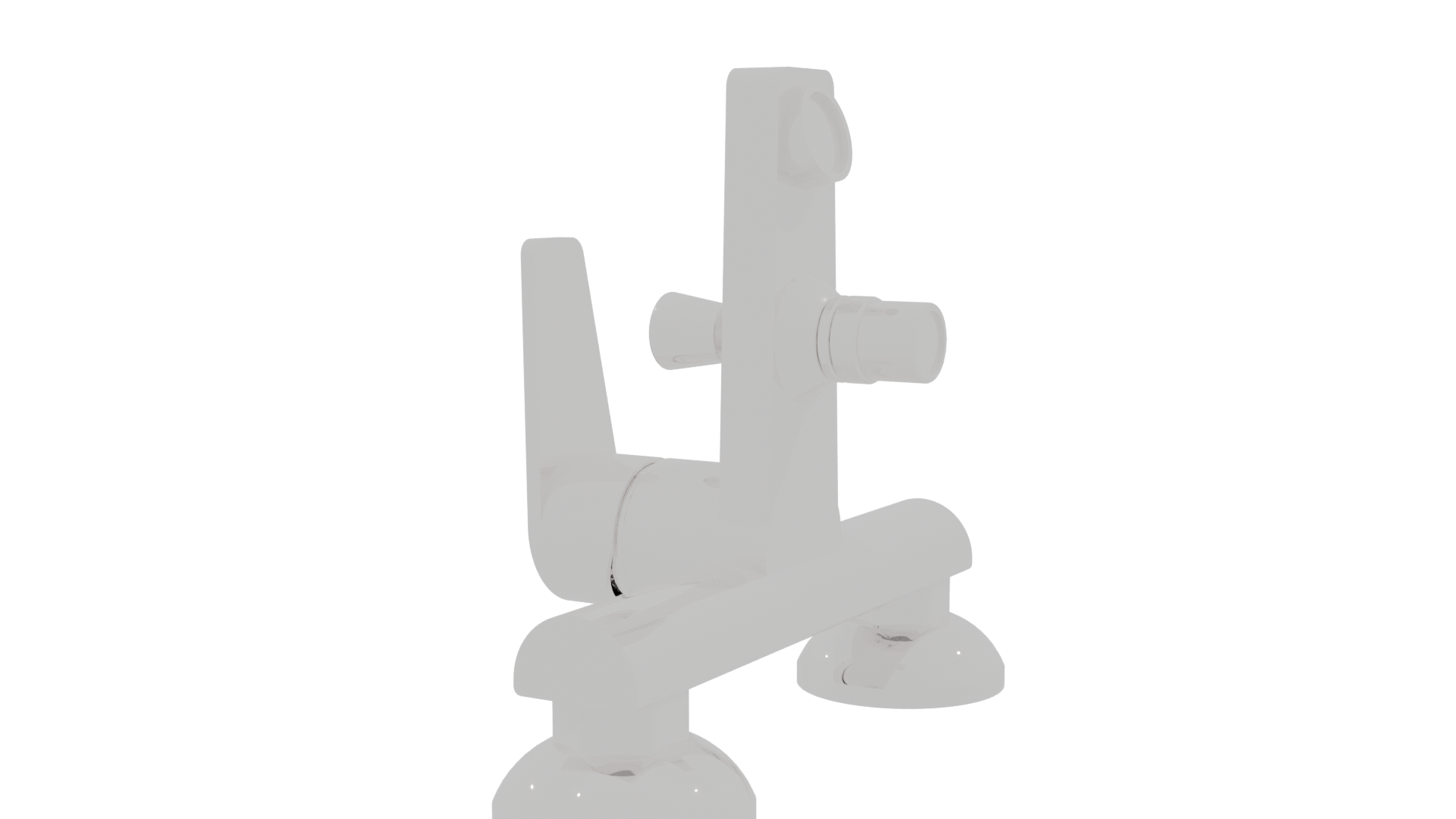 Sleek Modern Kitchen Faucet 3D Model - Professional 3D Model Render 9