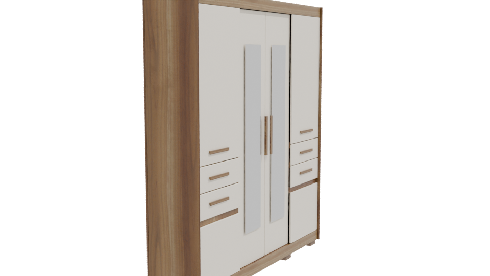 Modern Storage Cabinet 3D Model - Professional 3D Model Render 9