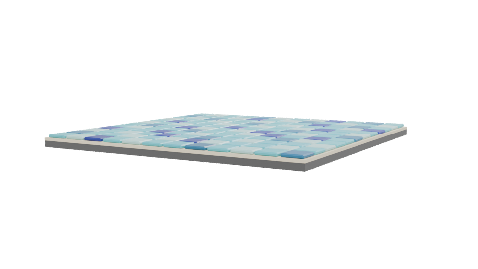 Stylized Mosaic Tile Floor Model - Professional 3D Model Render 12