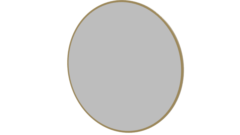 Elegant Round Wall Mirror 3D Model - Professional 3D Model Render 12