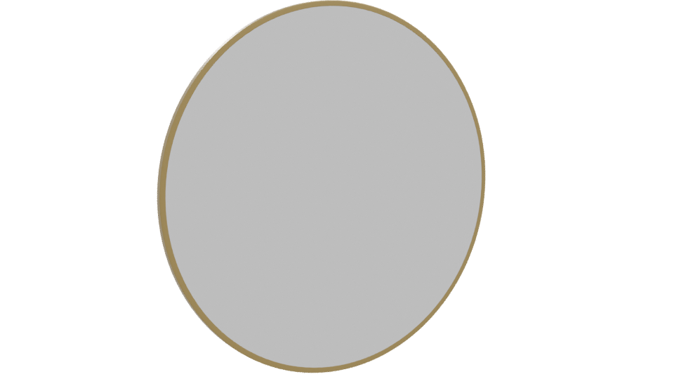 Elegant Round Mirror 3D Model - Professional 3D Model Render 10