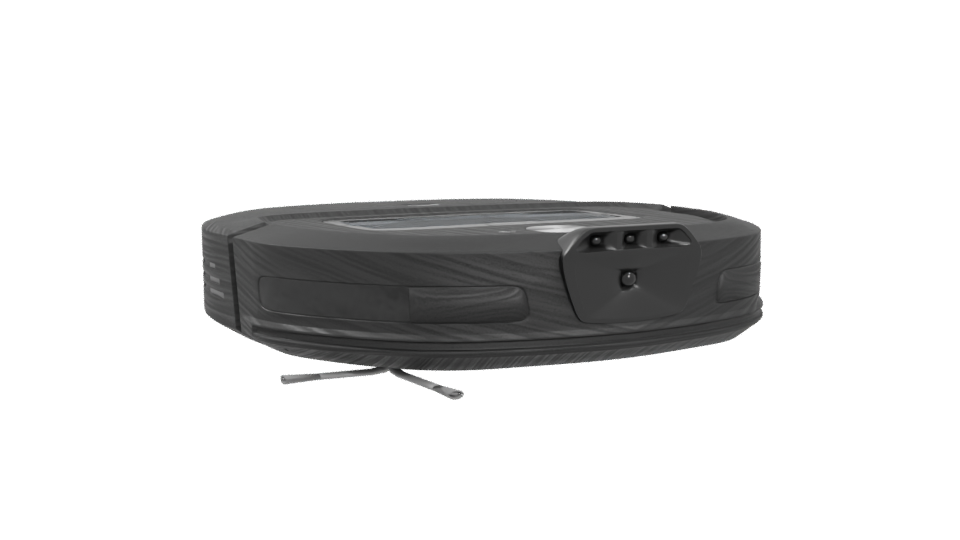 Compact Robotic Vacuum Cleaner Model - Professional 3D Model Render 4