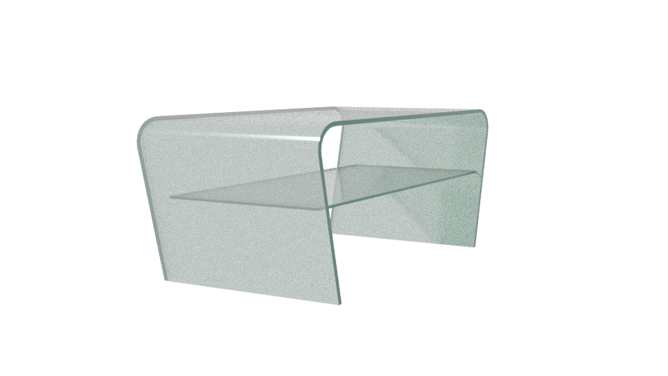 Modern Glass Coffee Table 3D - Professional 3D Model Render 3